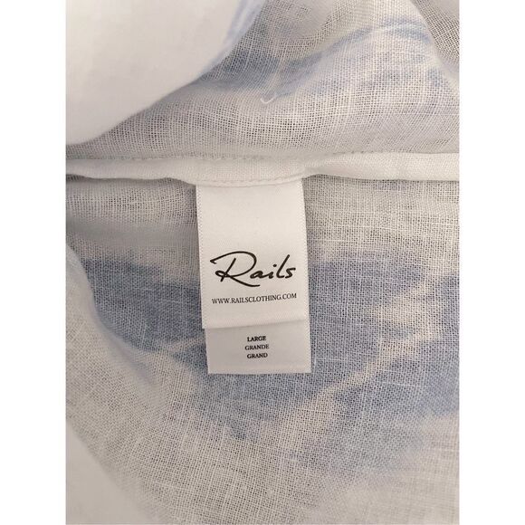 Rails Thea tie waist blouse  rayon/ linen blend blouse size S, M, L, NWT - Picture 4 of 14